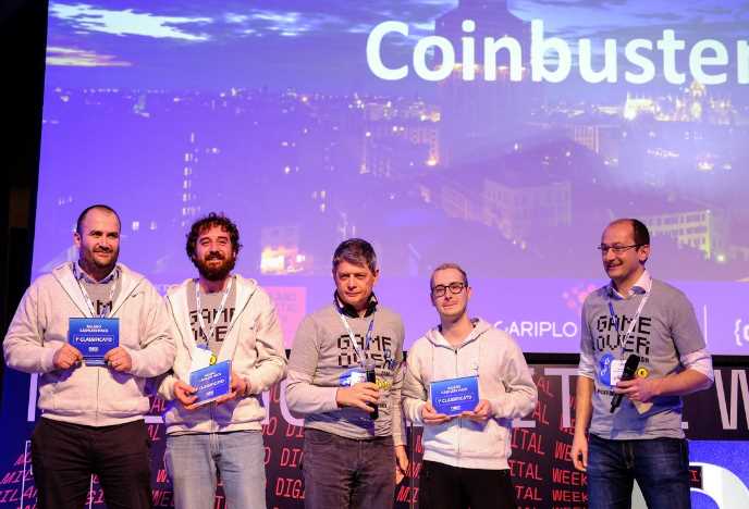 Gruppo Coinbusters - 1 Classificato al Cashless Milano Hack