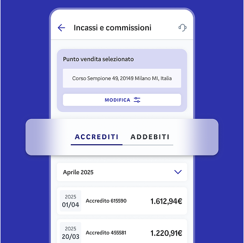 Accrediti e addebiti
