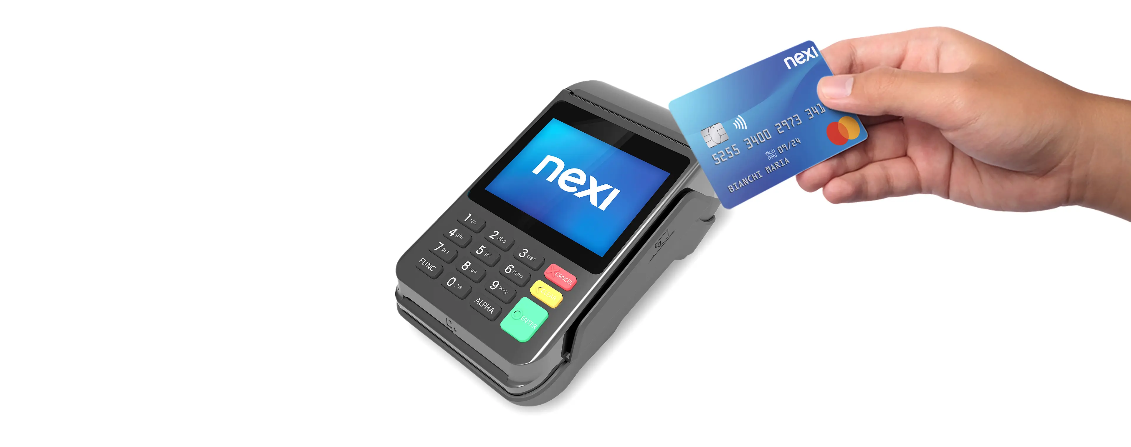 Pagamento con smartphone su POS Cordless Nexi