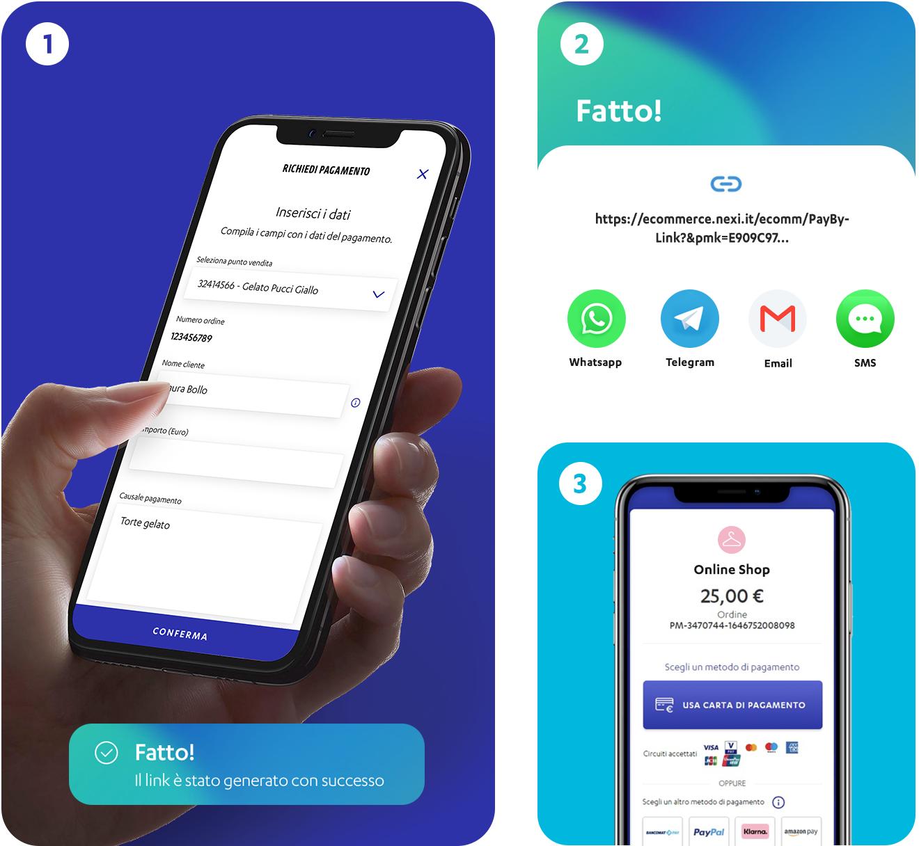 Pay by link plus