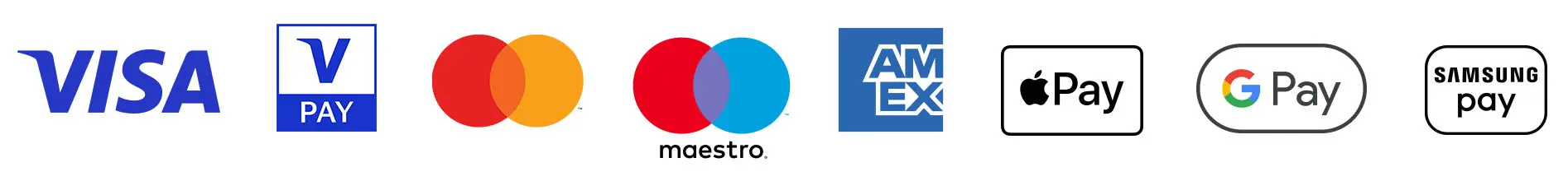 Metodi di pagamento accettati