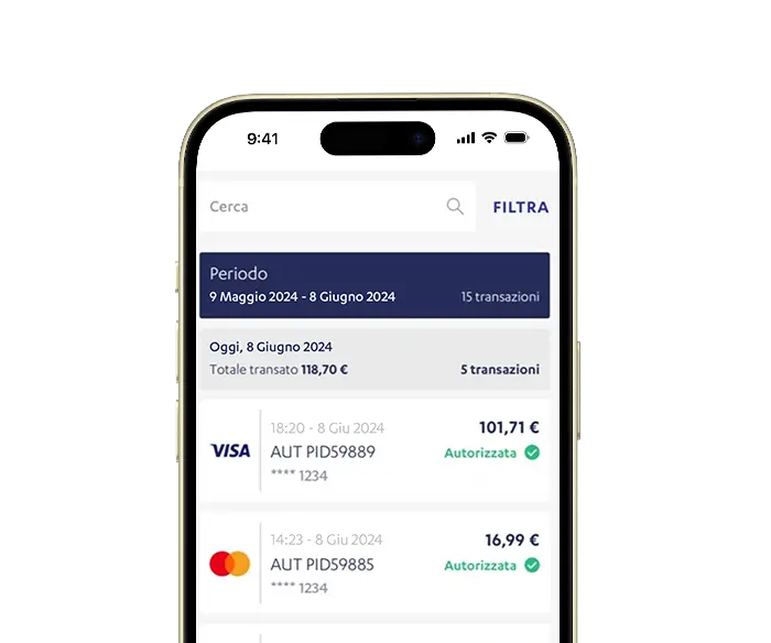 App Nexi POS: gestisci transazioni e ricevute